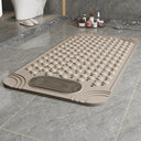 Liveonus Anti Slip Shower Mat With Foot Scrubber