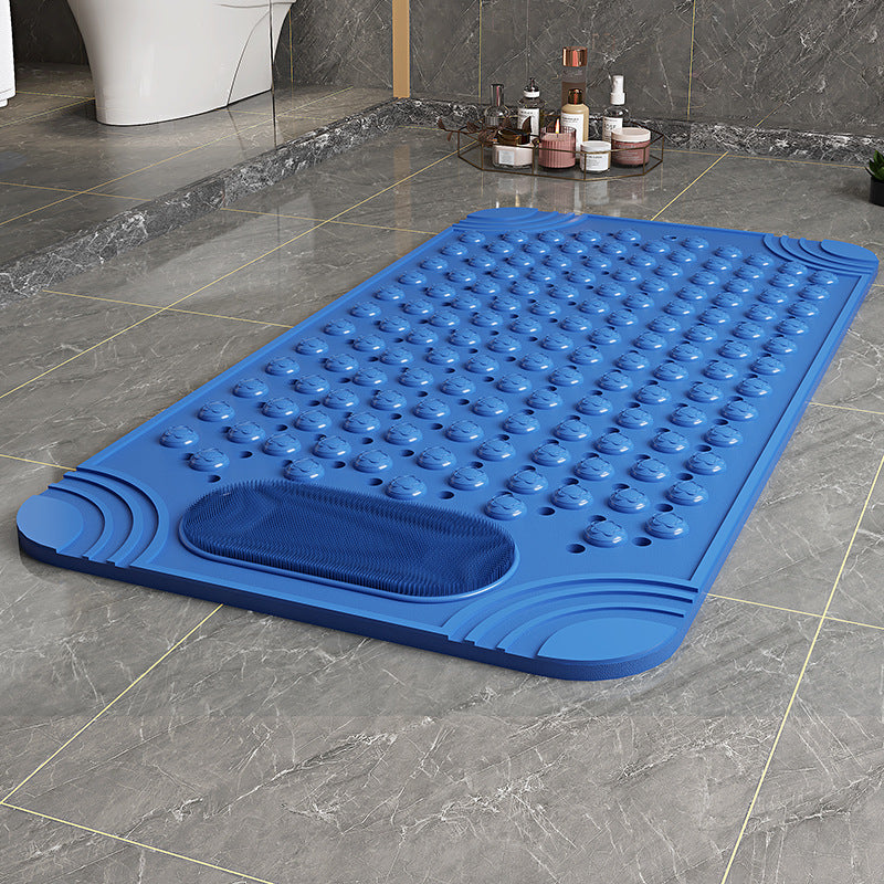 Liveonus Anti Slip Shower Mat With Foot Scrubber