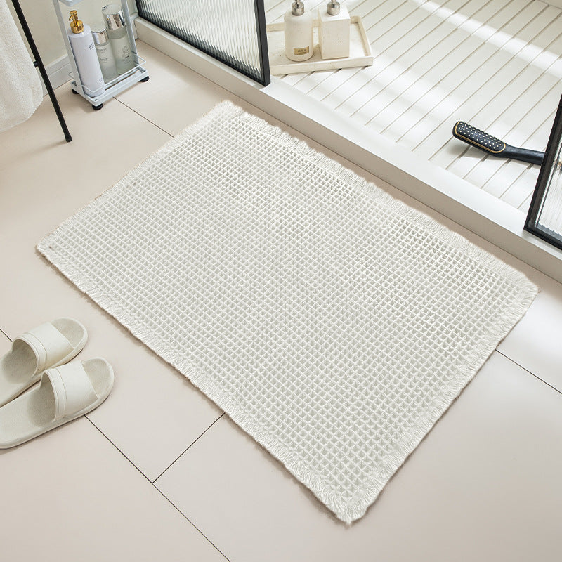 Liveonus Upgraded Waffle Weave Absorbent Non Slip Bath Mat
