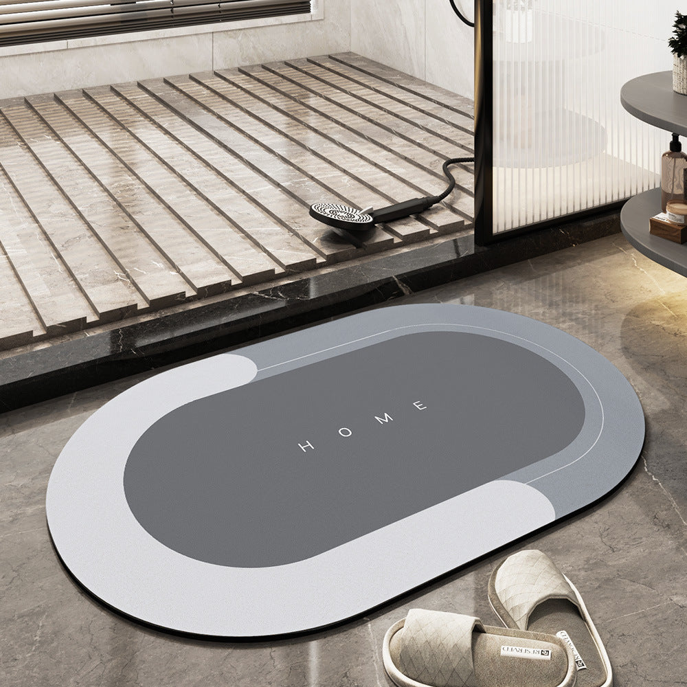Liveonus Minimalist Diatomite Absorbent Non Slip Bath Mat