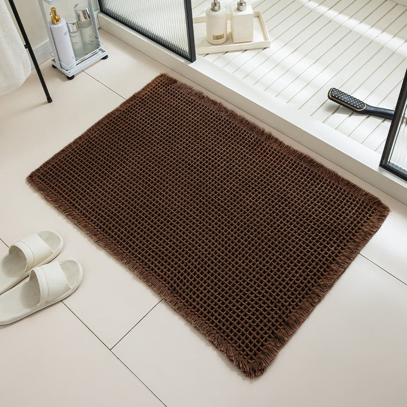 Liveonus Upgraded Waffle Weave Absorbent Non Slip Bath Mat