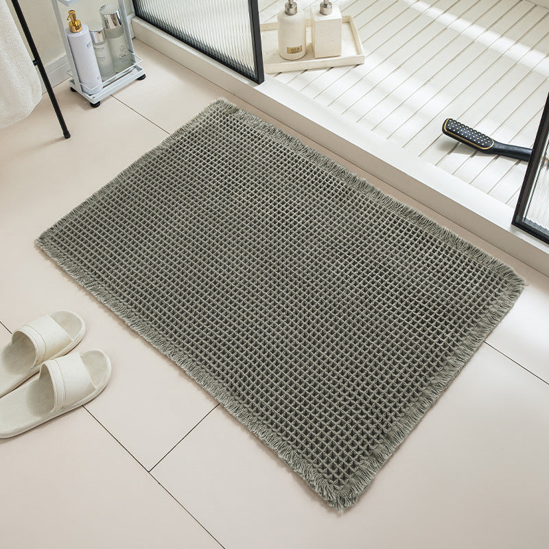Liveonus Upgraded Waffle Weave Absorbent Non Slip Bath Mat