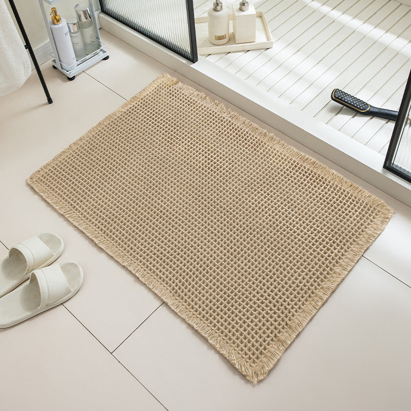 Liveonus Upgraded Waffle Weave Absorbent Non Slip Bath Mat