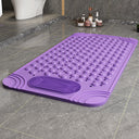 Liveonus Anti Slip Shower Mat With Foot Scrubber