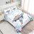 Liveonus 3 Pieces Coastal Beach Theme Comforter Set with Nautical Turtle Design