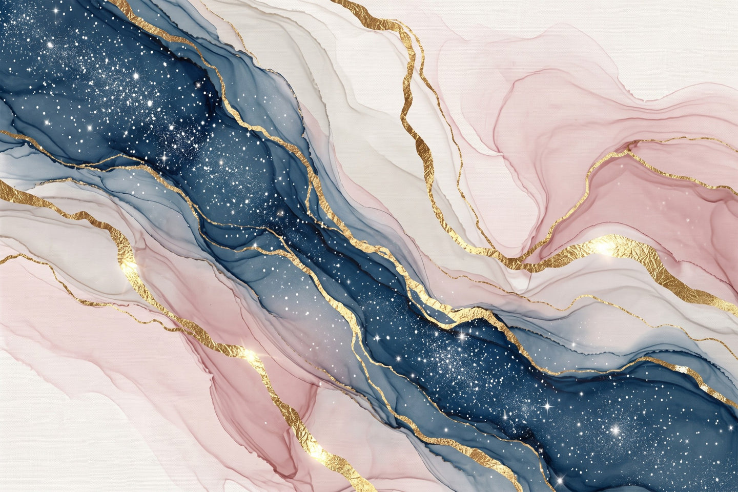 Liveonus Marble Swirl Abstract Gold Vein Non‑Slip Area Rug