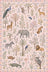 Vintage Animal Non Slip Washable Area Rug