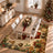Vintage Christmas Non‑Slip Washable Area Rug