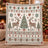 Vintage Christmas Reindeer Throw Blanket
