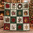 Vintage Christmas Patchwork Throw Blanket