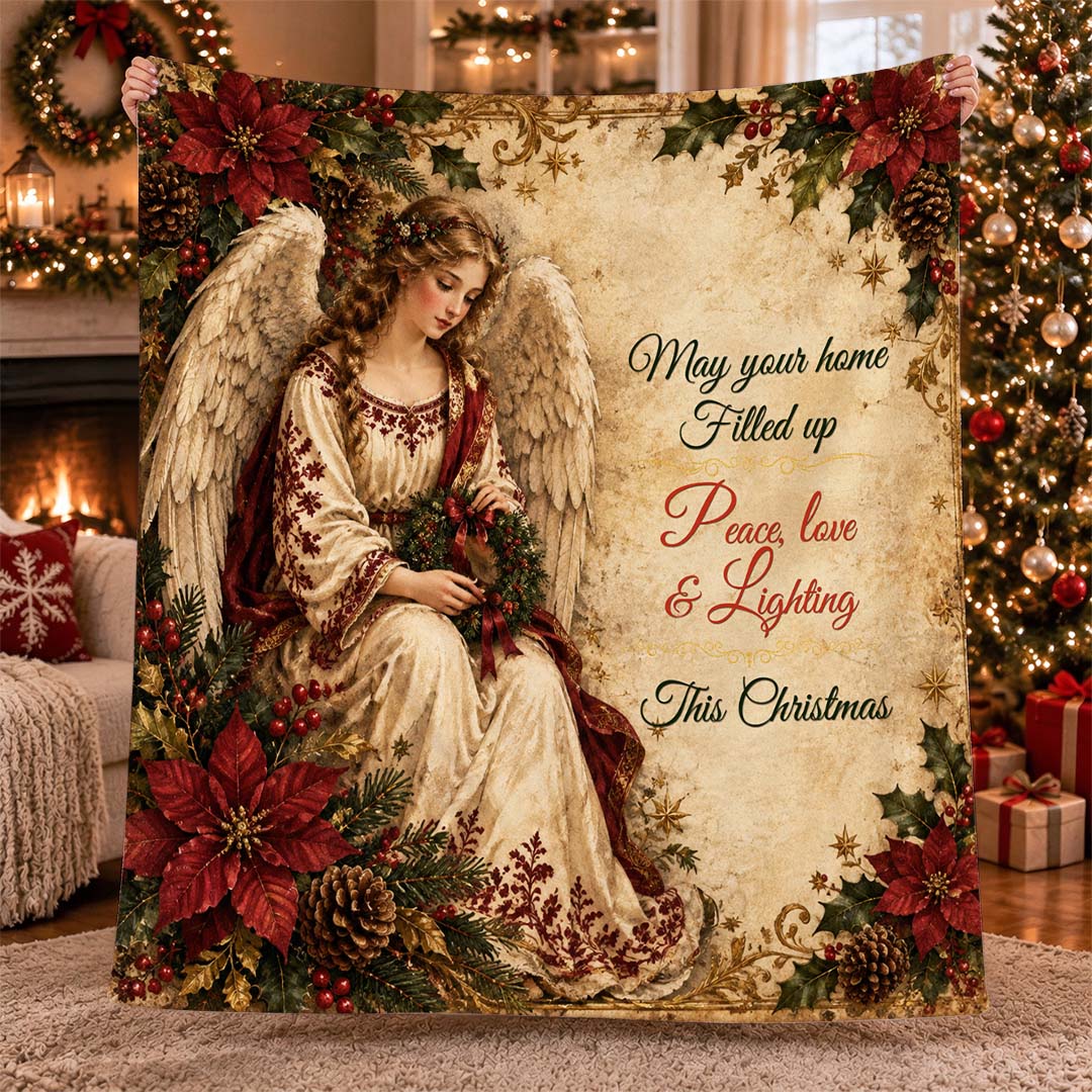 Vintage Angel Throw Blanket