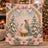 Pink Christmas Nativity Scene Throw Blanket