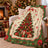 Vintage Christmas Tree Gift Box Throw Blanket