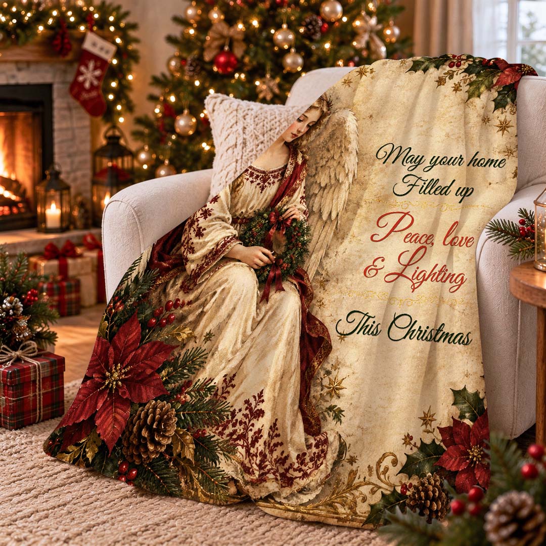 Vintage Angel Throw Blanket