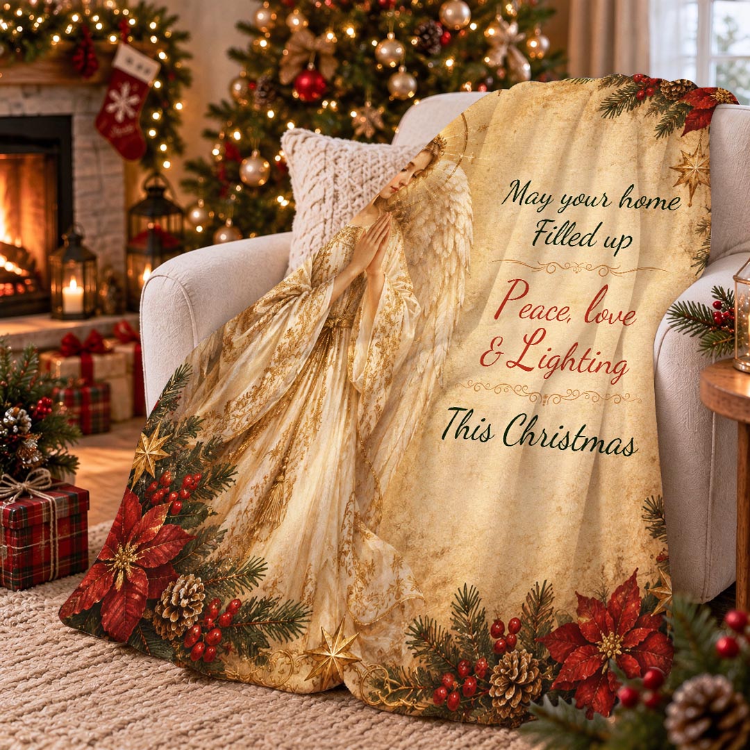 Vintage Angel Throw Blanket