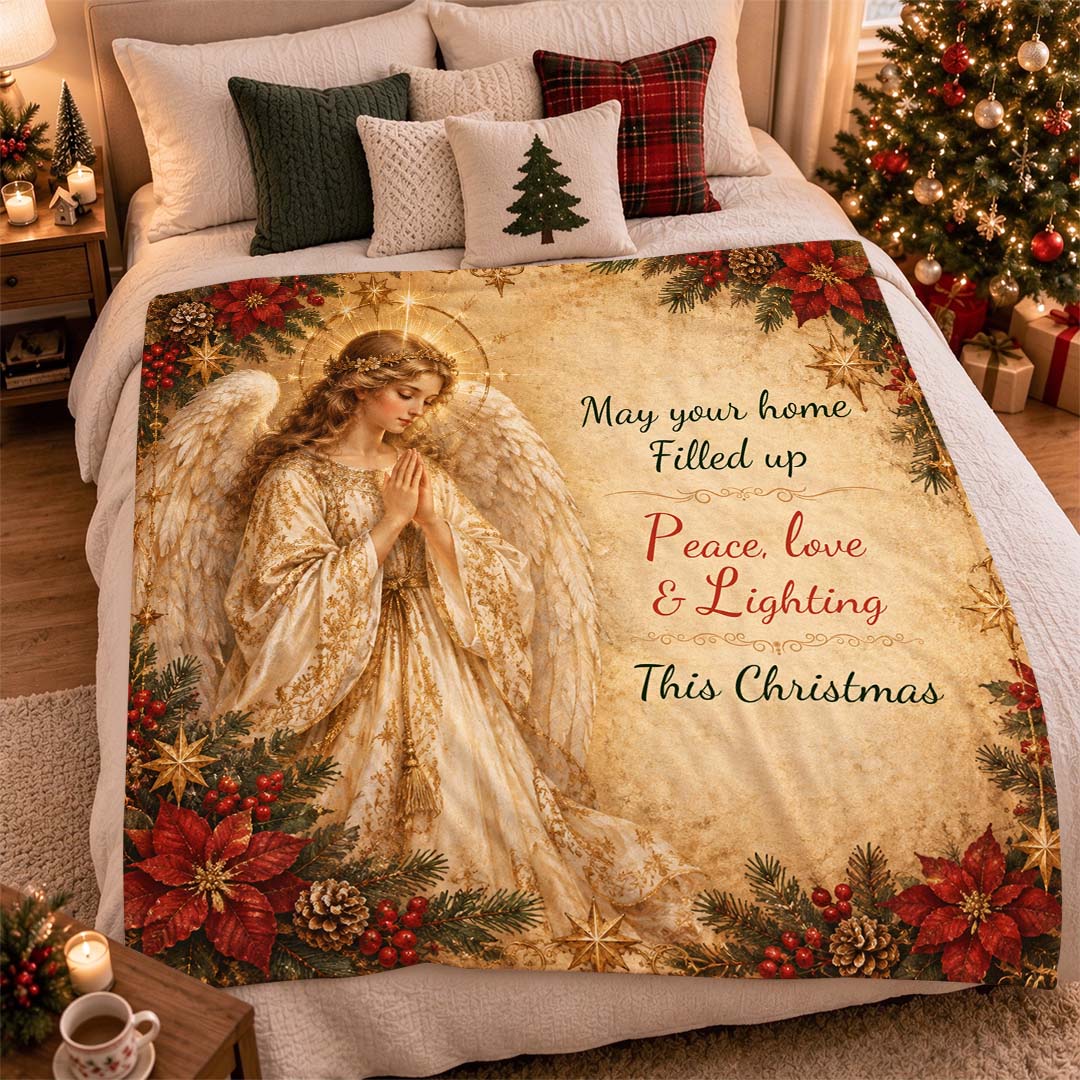 Vintage Angel Throw Blanket