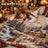 Vintage Christmas Cabin Winter Forest Throw Blanket