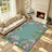 Liveonus Vintage Wildflower Floral Border Non‑Slip Area Rug