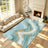 Liveonus Marble Swirl Abstract Gold Vein Non‑Slip Area Rug