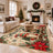 Christmas Gnome Santa Non‑Slip Washable Area Rug