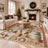 Hello Winter Patchwork Christmas Non‑Slip Washable Area Rug