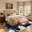 Marble Swirl Fluid Abstract Gold Vein Non‑Slip Area Rug