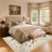 Vintage Floral & Butterfly Botanical Non Slip Washable Area Rug
